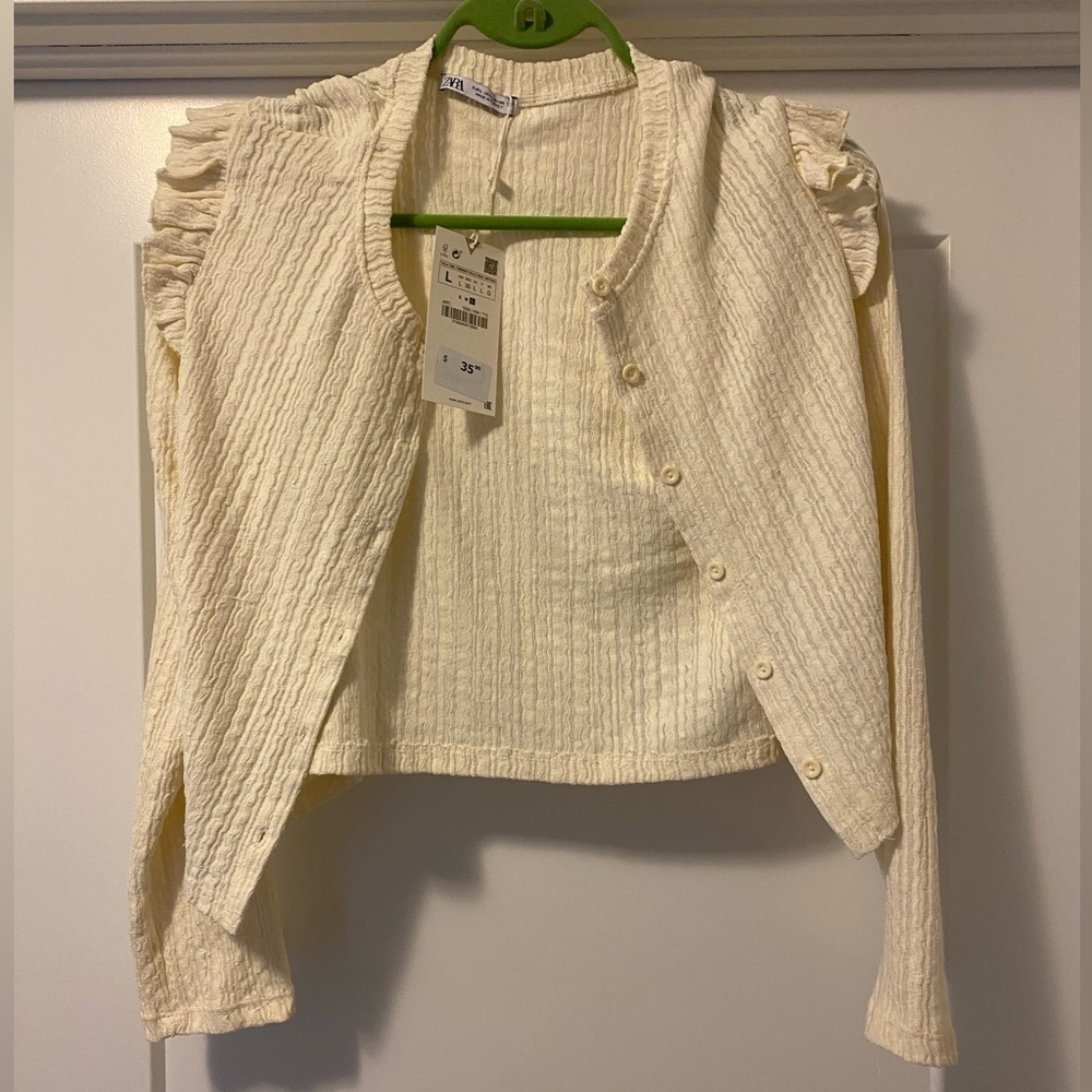 NWT-  size large Women’s Cardigan - Zara - Picture 2 of 7
